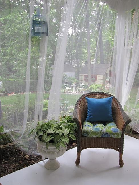 porch decorating and balcony designs with mosquito net