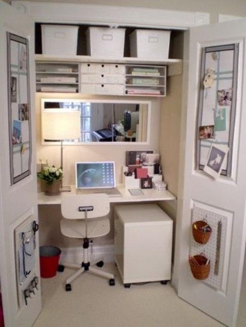 22 Space Saving Ideas For Small Home Office Storage