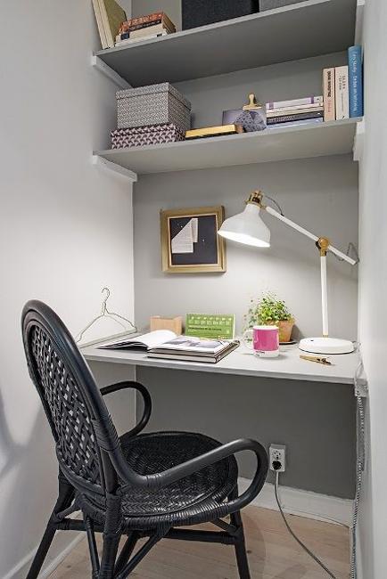 22 Space Saving Ideas for Small Home Office Storage