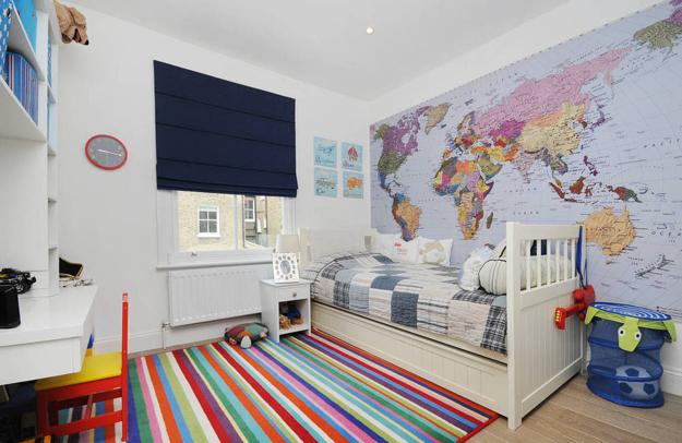Top 6 Playful Kids Room Decorating Ideas Adding Fun To Interior Redesign Large Map For Wall Decoration In Child Bedroom