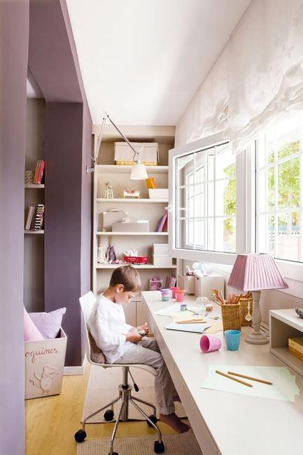 child bedroom with studying area