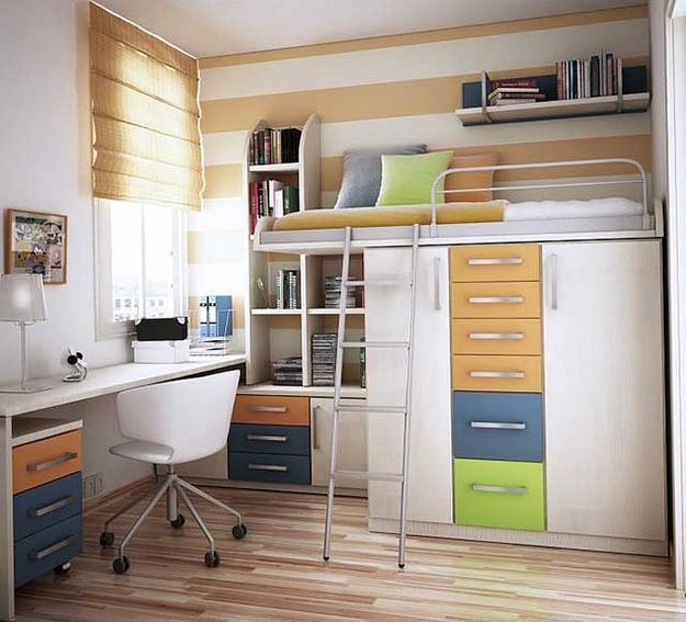 bunk bed with study area