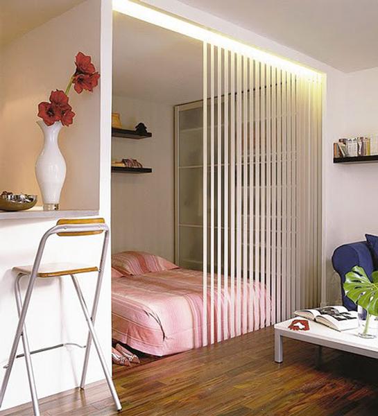 Creative Partition Wall Design Ideas Improving Open Small Spaces