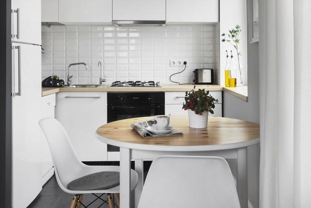 white and gray color tones for decorating small spaces in scandinavian style