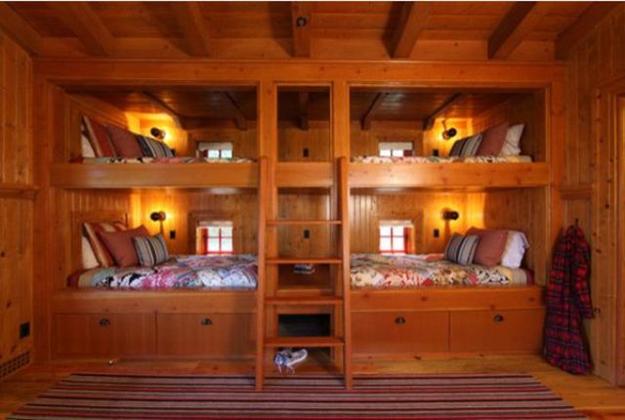 four bunk beds