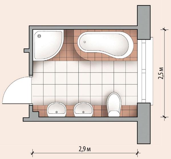bathroom design layout