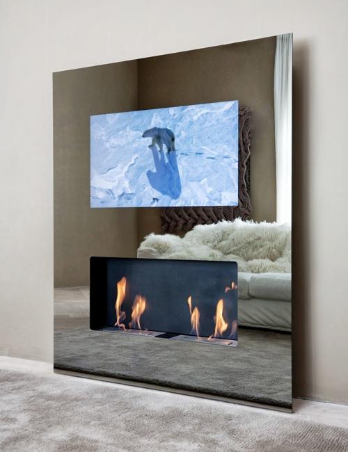 interior decorating with flat tv panel