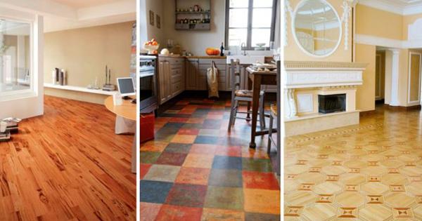 Contemporary Linoleum Eco Flooring Ideas For Modern Interior Design