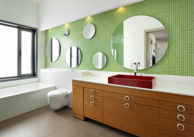 modern bathroom design and finish materials for tubs