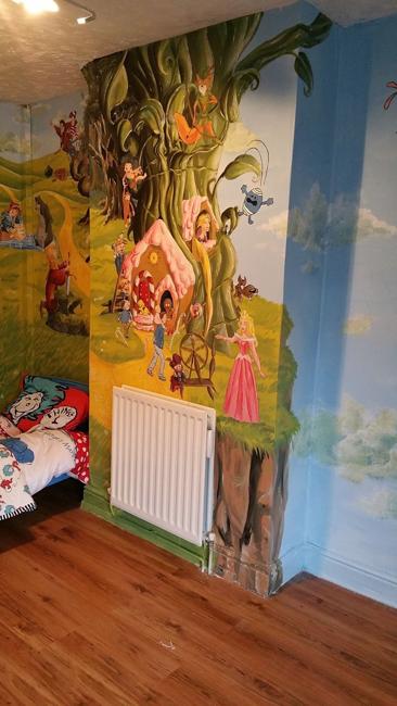 Colorful Wall Painting  Ideas  Kids Room  Decorating  by 