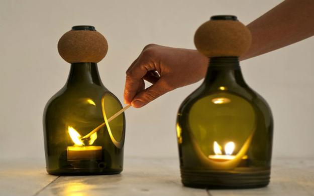 recycling crafts for glass bottles table decorations and lanterns