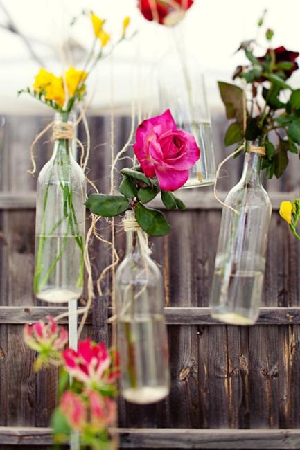22 recycling glass bottles ideas for floral table