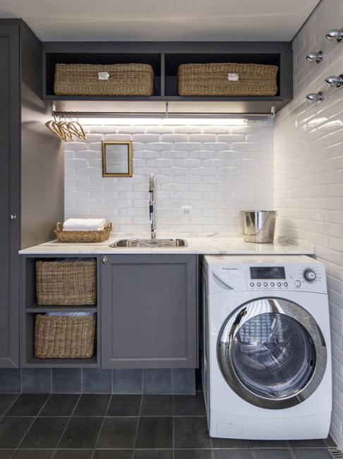 20 Space  Saving Ideas  for Functional Small  Laundry  Room  Design 