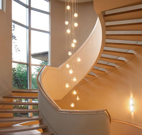 22 Creative  and Modern Lighting Ideas  for Staircase Design  