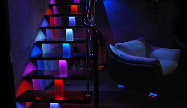 lighting design for stairs and interior decorating