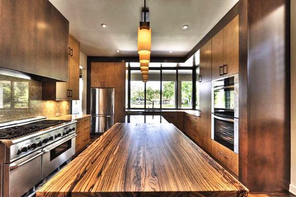 Amazing Wood Kitchen Countertop Ideas Adding Exotic Look to Modern