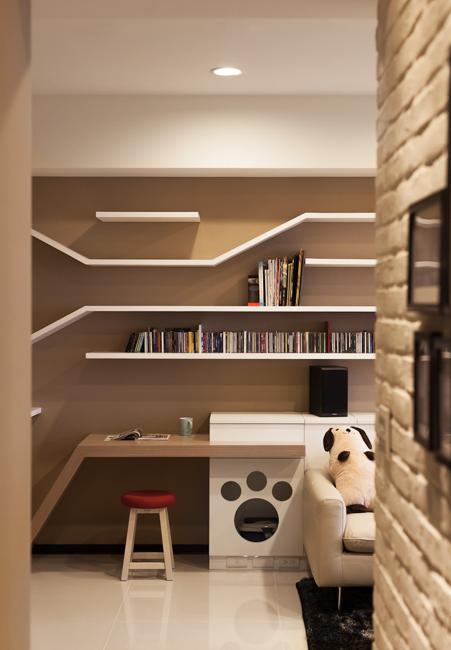 vertical small spaces and modern shelving ideas for cats by thinking design