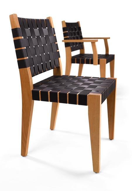 recycling seat belts and waistband fabric stripes for modern furniture