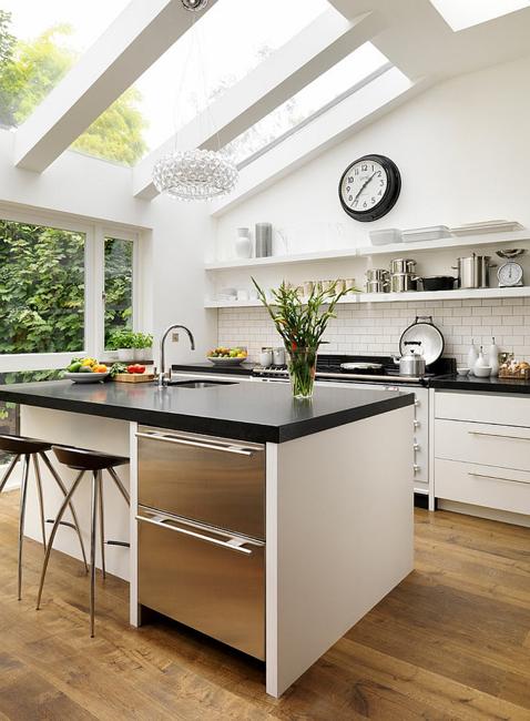 Skylight Windows Adding Contemporary Flair To Spacious Modern