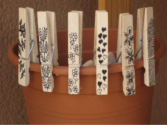 30 Art and Craft Ideas to Use Wooden Clothespins for Home