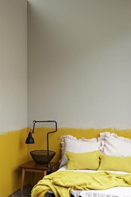 Two Color Wall Painting Ideas for Beautiful Bedroom Decorating