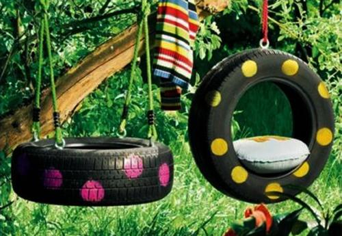 20 Garden Decorations And Kids Toys Made With Recycled Tires