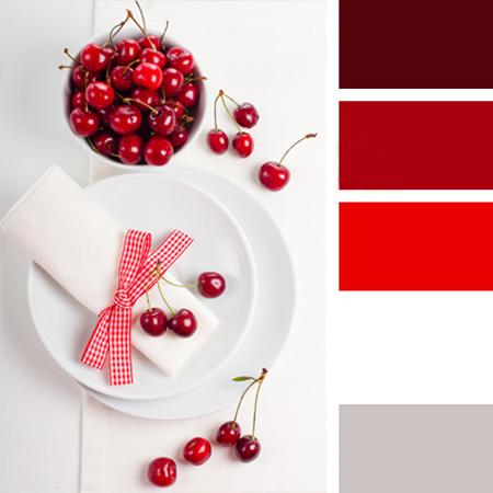 Drik Rendezvous fraktion 6 Red Color Schemes Accentuating Gray and White Decorating Ideas