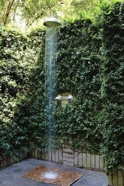 unique outdoor shower designs