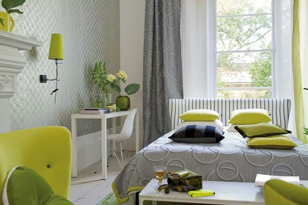 Natural Green Color Schemes for Modern Bedroom and ...