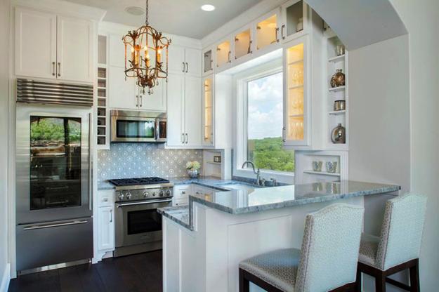 Peninsula Kitchen Designs with Integrated High Seating ...