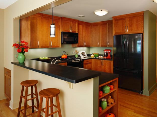 Peninsula Kitchen Designs with Integrated High Seating Peninsula Kitchen Designs with Integrated High Seating