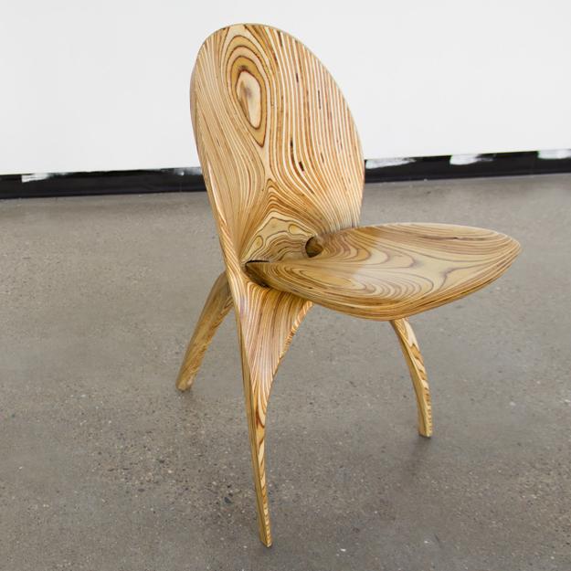 sculptured modern furniture, birch, maple, plywood