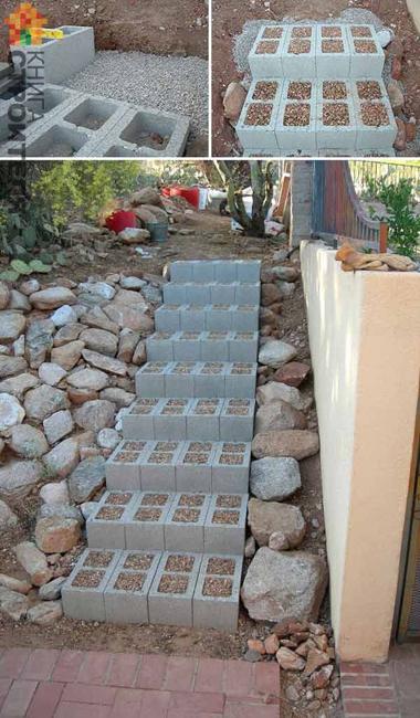 Original Cinder Block Ideas for DIY Yard Decorations