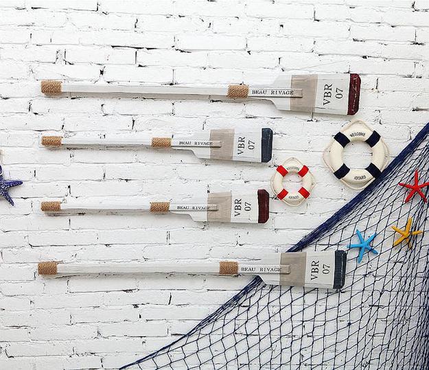 25 Easy Ways to Use Paddle Decorations, Sports Inspired Interior Design and  Nautical Decor