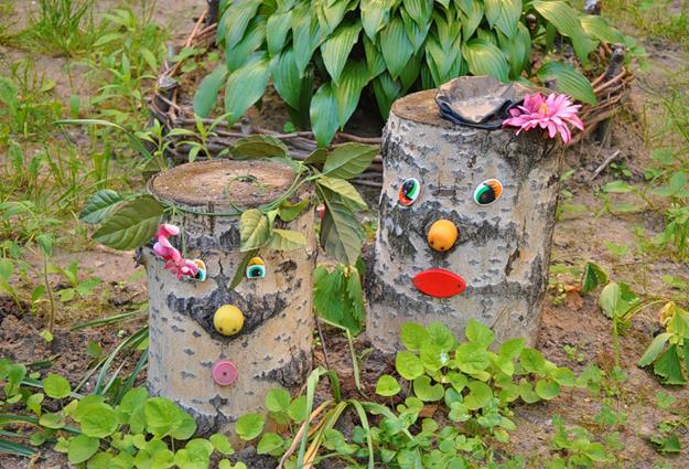 How to Decorate Tree Stumps Creating Bright Play Areas for Kids and Adults