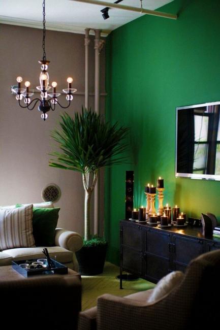 Choosing Accents for Interior Design Color Schemes with Analogous Green