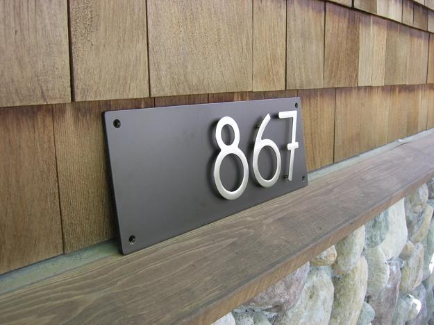 Elegant House Number Signs Showing off Modern Metal Designs