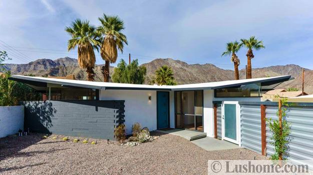 Mid Century Modern House Exteriors, Distinct Roof Design 