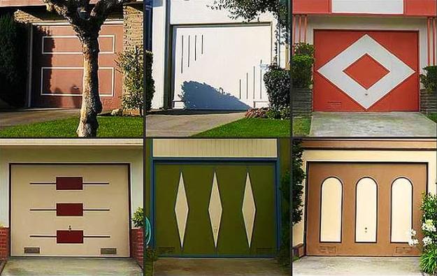 Retro Garage Door Decoration Ideas and Modern Designs for Mid-Century Homes