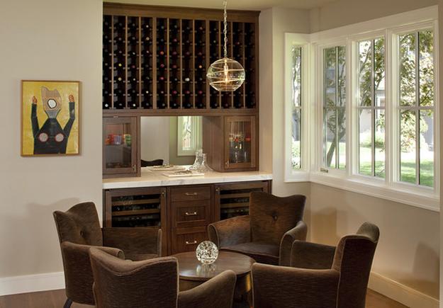 small dining room wall bar