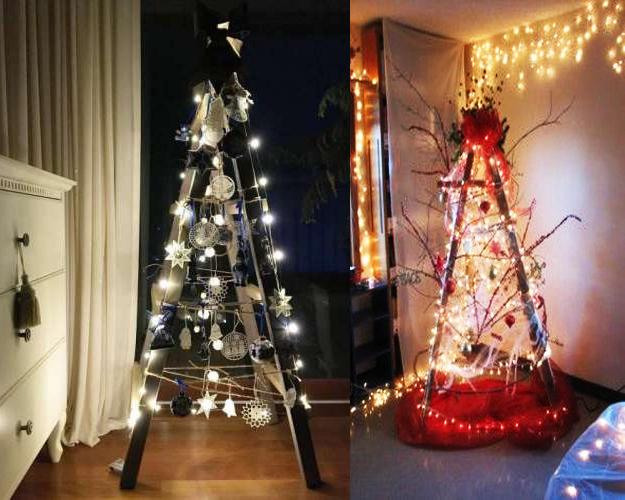 Alternative Christmas Tree Designs Turning Step Ladders into Fun ...