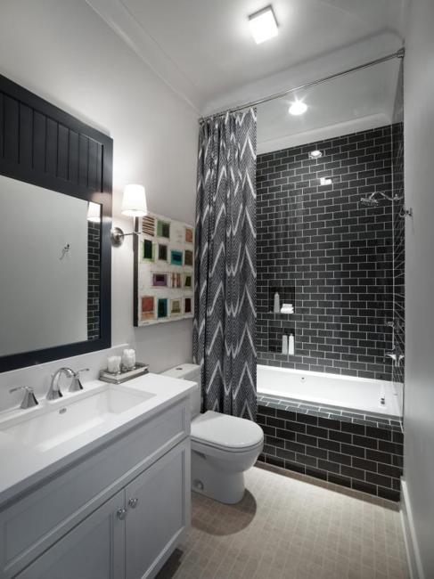 black and white bathroom design