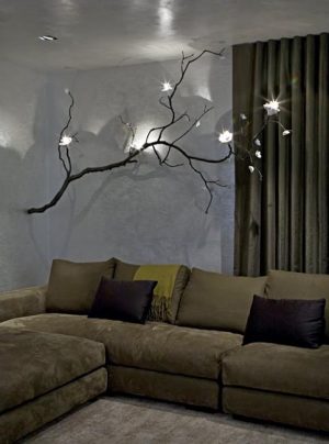 Natural Influence, Modern Interior Decorating with Tree Branches
