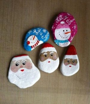 Winter Rock Painting Ideas, Budget Friendly Christmas Gifts and Home ...
