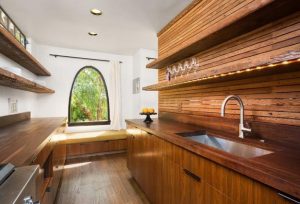 Wood Kitchen Walls, Modern Kitchen Design Ideas