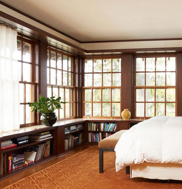 modern bedroom designs with huge windows