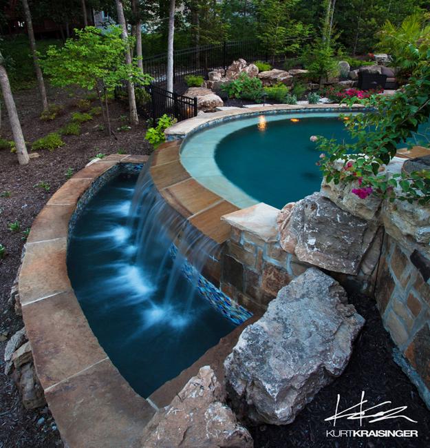 Negative Edge Pool Designs and Spillover Waterfalls 