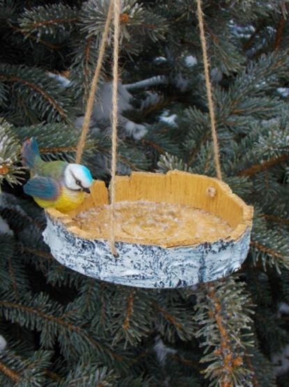 Wood Bird Feeder, 25 Design Ideas for DIY Garden Decorations