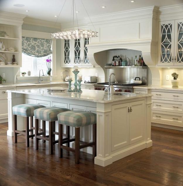 Stylish Hues to Accentuate Modern Kitchen Designs in Neutral Colors