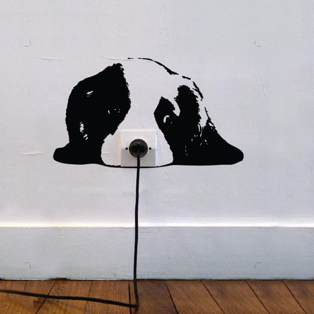 dog wall decal